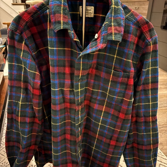 L.L. Bean Other - L.L. Bean Men's Plaid Button Down Shirt - Red, Blue, Green